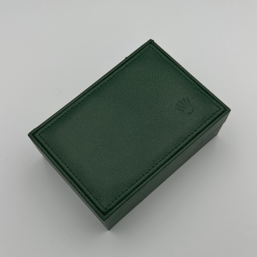 Vintage Rolex Watch Box 680071 Green Leatherette 1971 Geneva Suisse